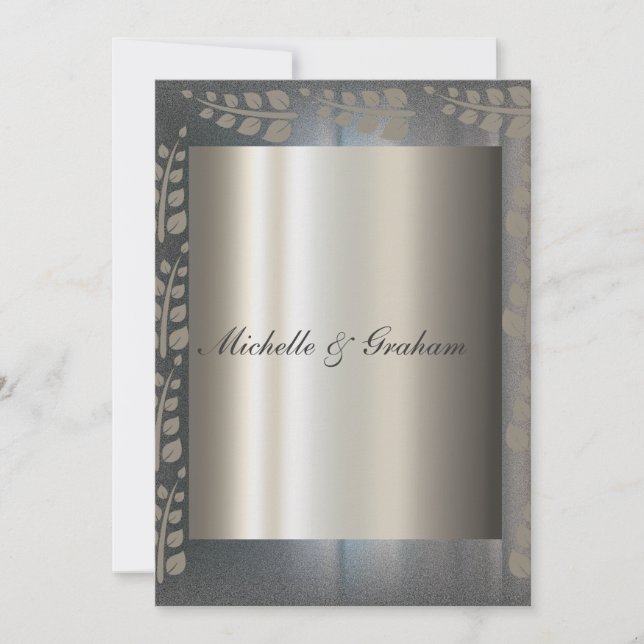 Invitation de mariage élégante (Devant)