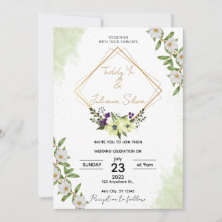 Invitation de mariage élégante