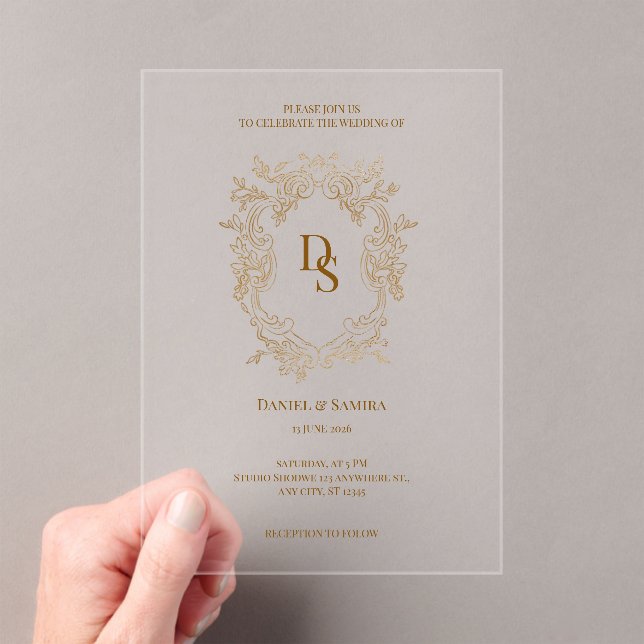 Invitation de mariage élégante (In situ (ordinateur de poche))