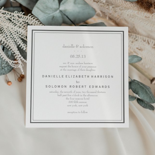 Invitation de mariage élégante - Changer d'Arrière (Créateur téléchargé)