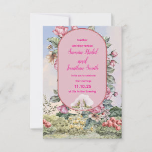 Invitation de mariage élégante – Classique et roma