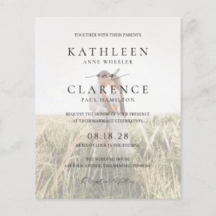 Invitation de mariage élégante et économique Photo