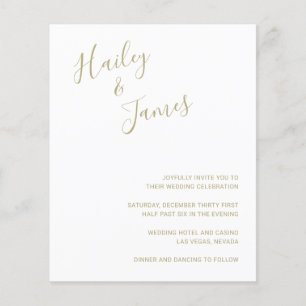 Invitation de mariage élégante et moderne à budget