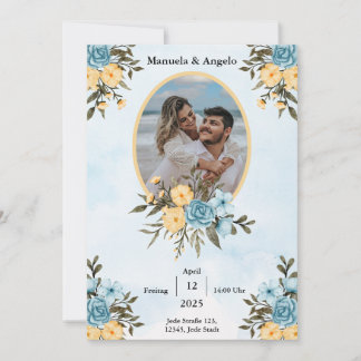 Invitation de mariage élégante et personnalisable