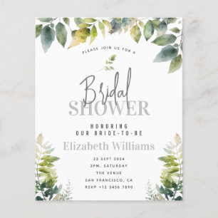Invitation de mariage élégante et végétale BUDGET