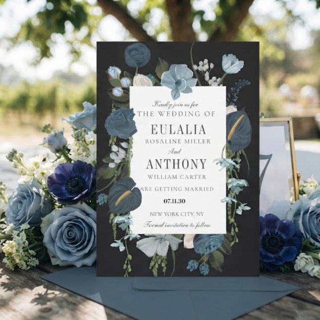Invitation de mariage élégante romantique (Créateur téléchargé)