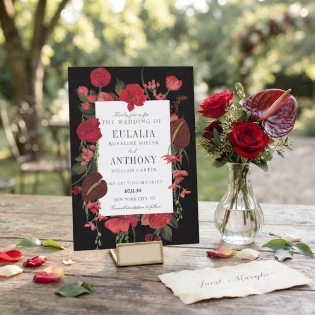 Invitation de mariage élégante romantique (Créateur téléchargé)