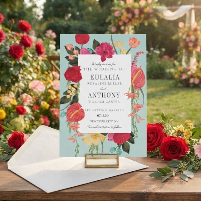 Invitation de mariage élégante romantique (Créateur téléchargé)