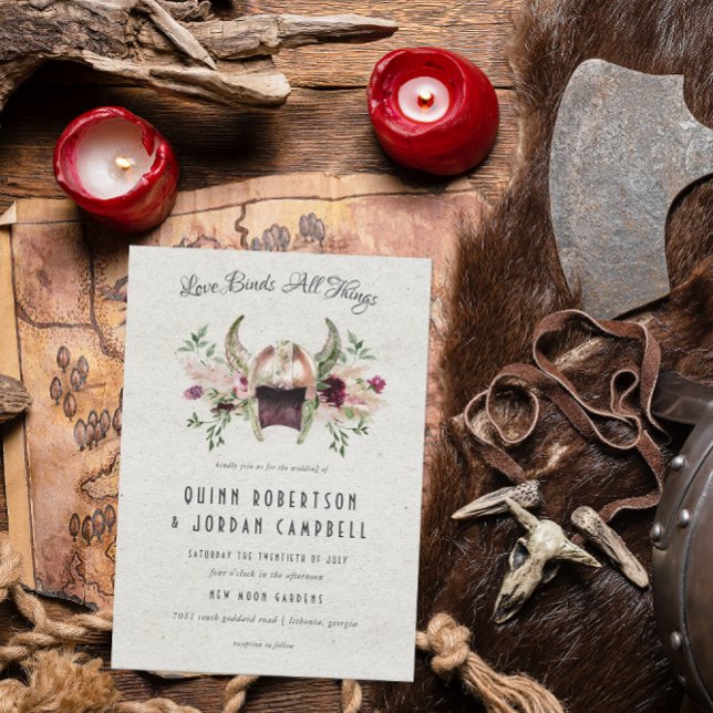 Invitation de mariage élégante Viking (Créateur téléchargé)