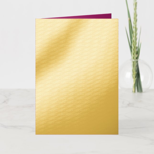 Invitation de mariage en bloc couleur gras - Magen (Recto)