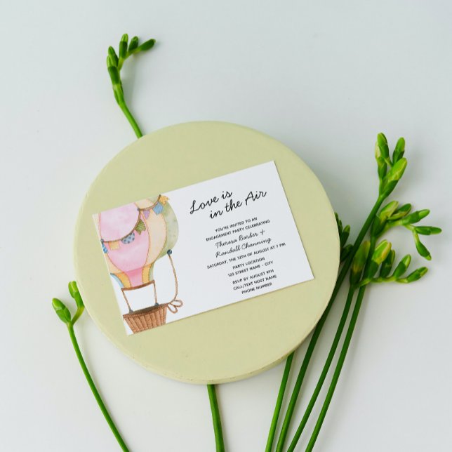 Invitation de mariage en montgolfière (Créateur téléchargé)