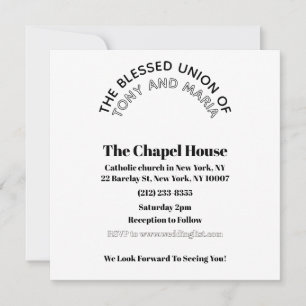 Invitation de mariage en plexiglas