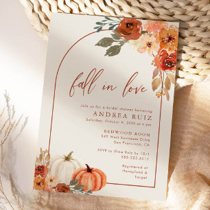 Invitation de mariage en terre cuite de citrouille