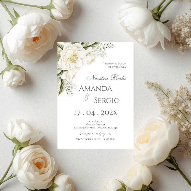 Invitation de mariage espagnole élégante (Créateur téléchargé)