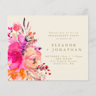 Invitation de mariage et de fête de fiançailles Bu