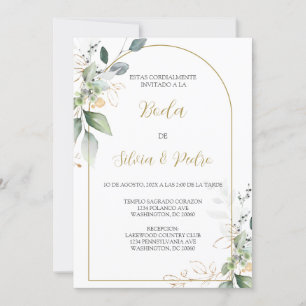 Invitation de mariage Eucalyptus