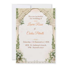 Invitation de mariage fantaisiste personnalisable