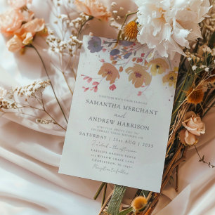 Invitation de mariage feuille de Ginkgo aquarelle