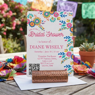 Invitation de mariage Floral Fiesta Mexicain