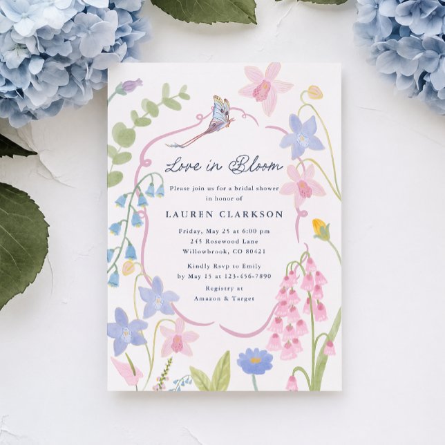 Invitation de mariage floral Love in Bloom (Créateur téléchargé)