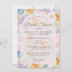 Invitation de mariage floral magnifique