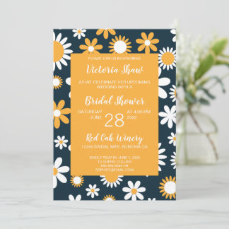 Invitation de mariage floral moderne