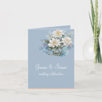 invitation de mariage floral pastel
