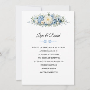Invitation de mariage florale