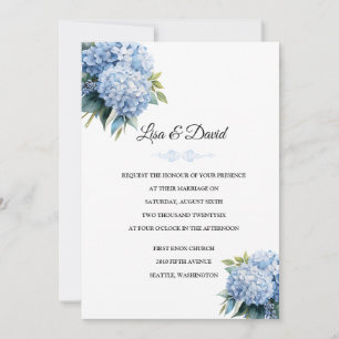 Invitation de mariage florale