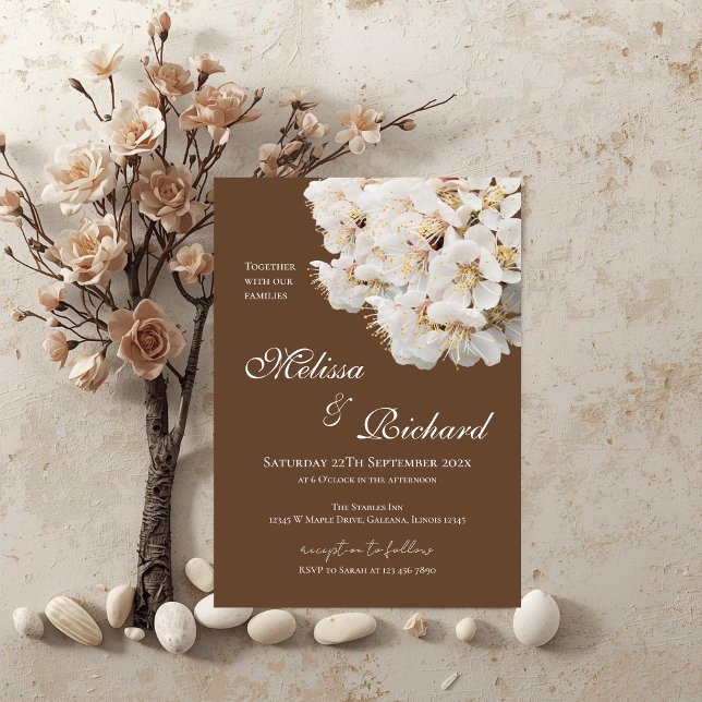 Invitation de mariage florale élégante (Créateur téléchargé)
