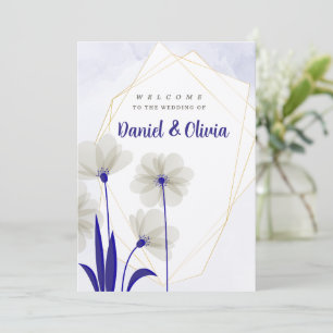 Invitation de mariage géométrique en or - Multi-co