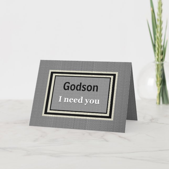 Invitation de mariage GODSON Usher – Argent et noi (Devant)