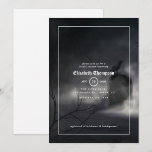 Invitation de mariage gothique Halloween