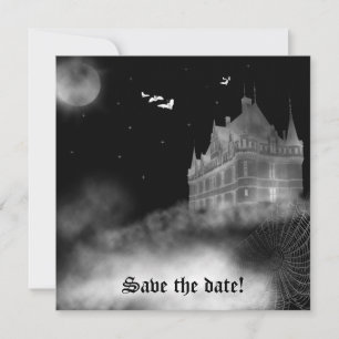 Invitation de mariage gothique vampire du château 