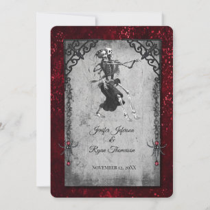 Invitation de mariage Halloween