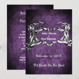 Invitation de mariage Halloween