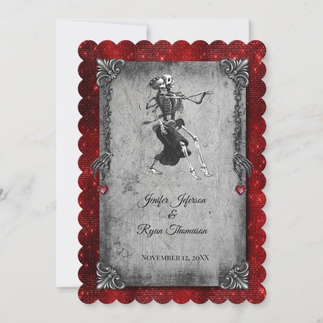Invitation de mariage Halloween (Devant)