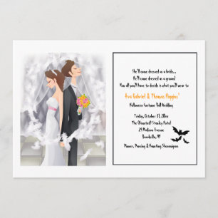 Invitation de mariage Halloween