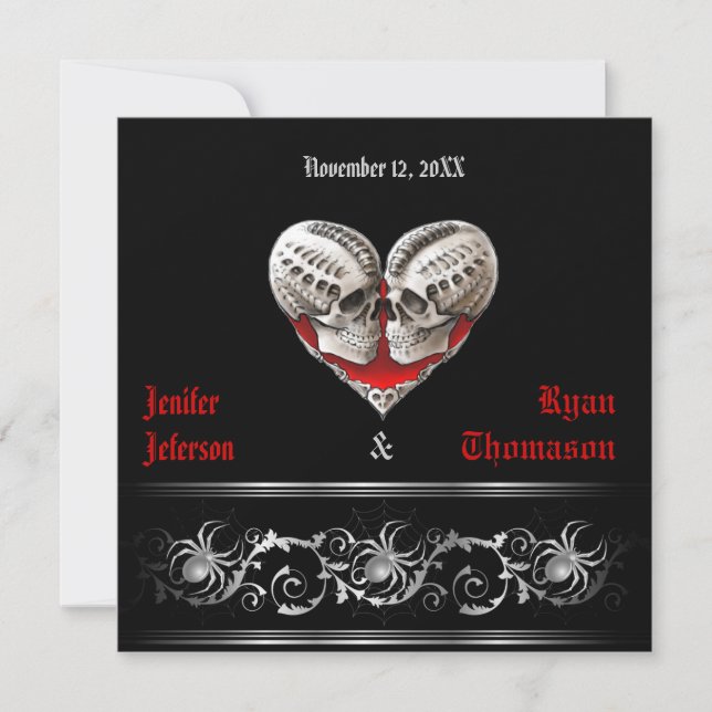 Invitation de mariage Halloween (Devant)