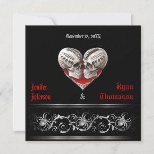 Invitation de mariage Halloween