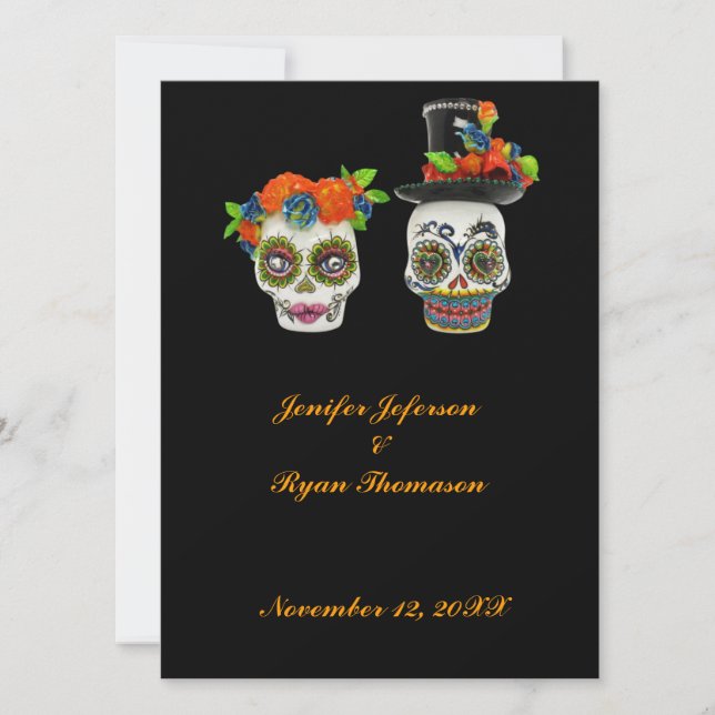Invitation de mariage Halloween (Devant)