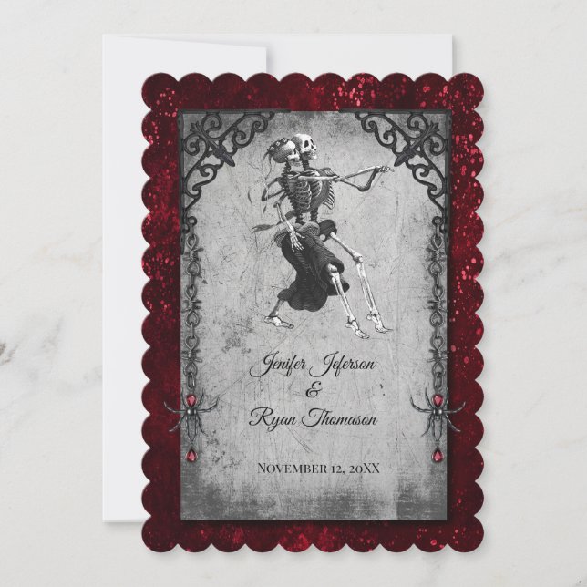 Invitation de mariage Halloween (Devant)