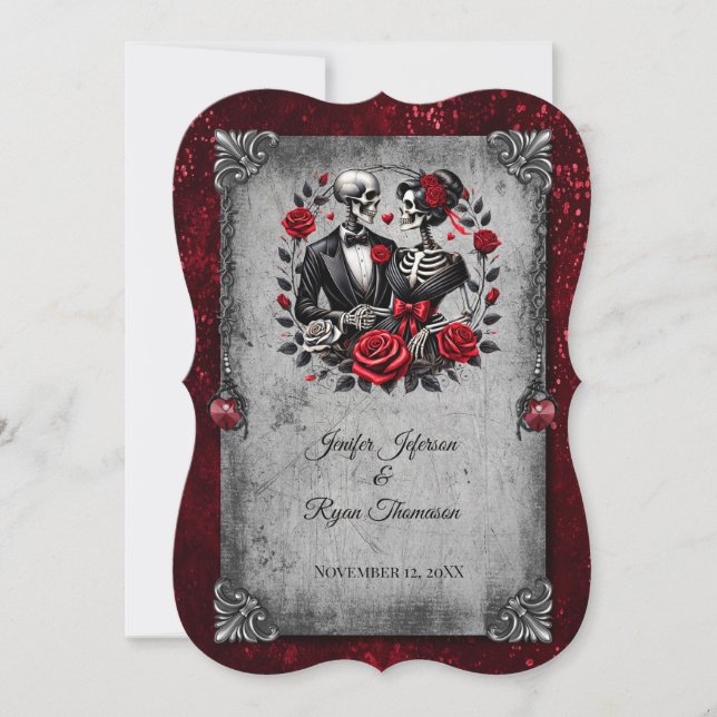 Invitation de mariage Halloween (Devant)