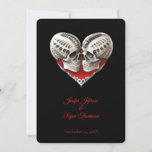 Invitation de mariage Halloween