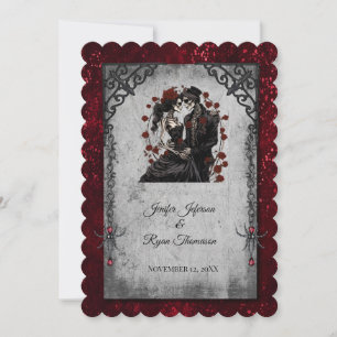 Invitation de mariage Halloween