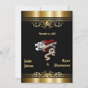 Invitation de mariage Halloween