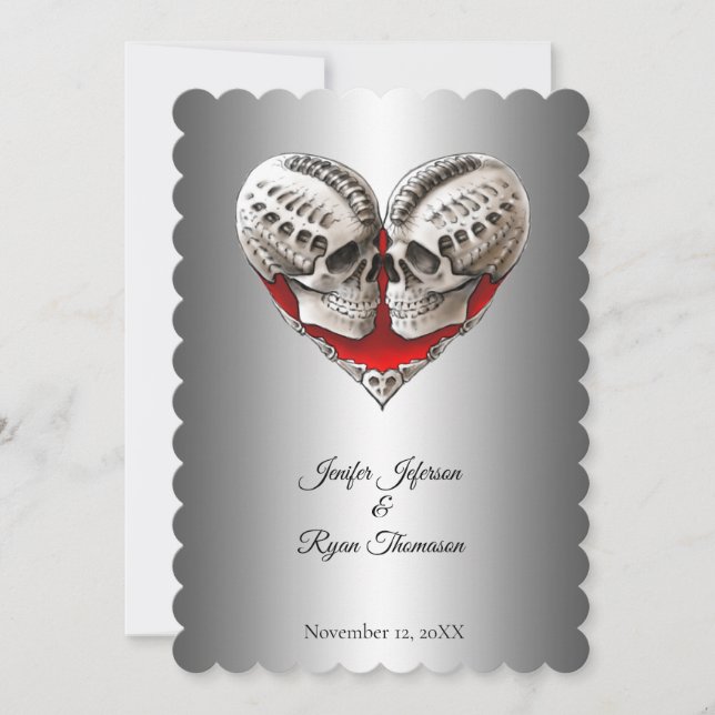 Invitation de mariage Halloween (Devant)