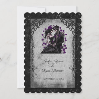 Invitation de mariage Halloween
