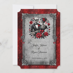 Invitation de mariage Halloween