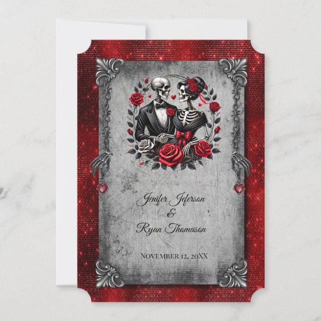 Invitation de mariage Halloween (Devant)
